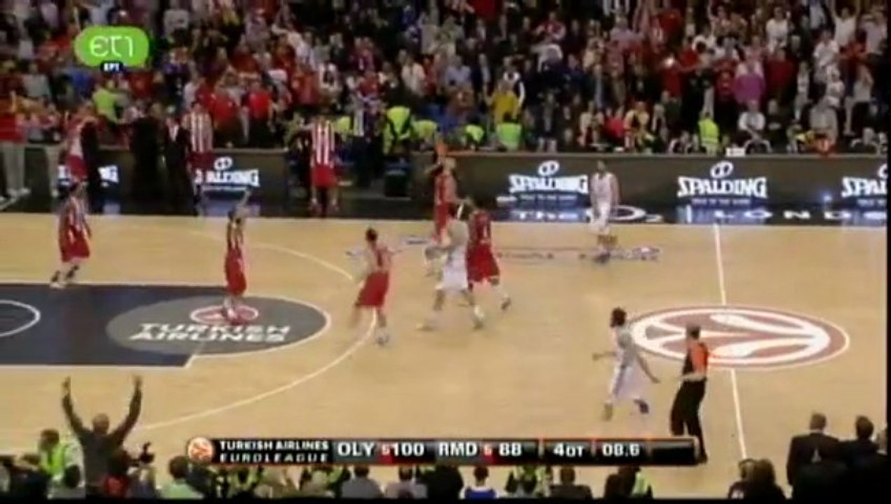 Tελικός 2013: Ολυμπιακός  -Ρεάλ Μαδρίτης 100-88 Τα highlights