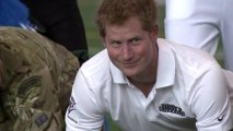 Britain's Prince Harry kicks off Warrior Games