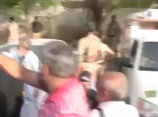 Woman presents her bangles to rangers and police