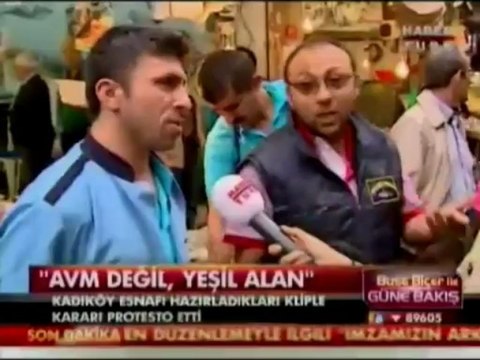 Habertürk - Kuşdili'ne Yapılması Planlanan AVM'ye Çarşı Esnafından Şarkılı Tepki