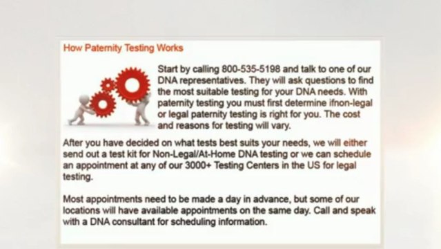 Requirement of Legal DNA Paternity Testing