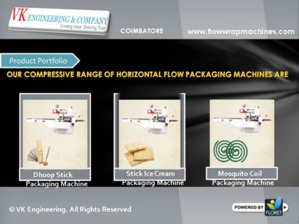 Flow Packing Machine Manufacturer - Flow Pack Machines Exporter from Coimbatore, India