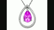 Pink Sapphire Pendant Necklacewith Diamonds In 10k White Gold From Jewelry.com Review