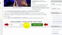 Como criar uma Conta no site de Como usar a internet