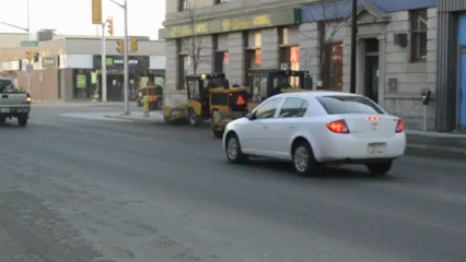 Thunder Bay Sidewalk sweeping May 13 2013