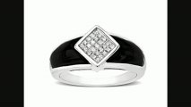 Onyx And 14 Ct Diamond Ring In 14k White Gold From Jewelry.com Review