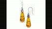 13 18 Ct Amber And White Topaz Drop Earrings In Sterling Silver From Jewelry.com Review