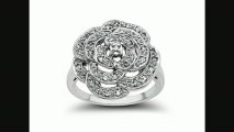 14 Ct Diamond Flower Ring In 10k White Gold From Jewelry.com Review