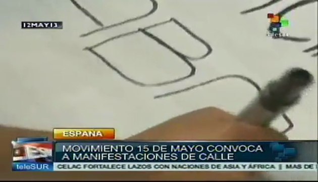 Movimiento 15 de mayo convoca a manifestaciones en España