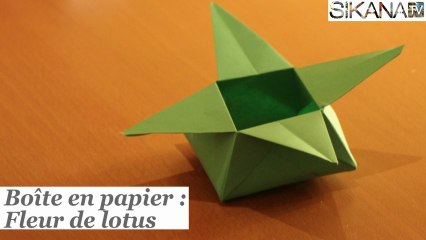 Origami : Boîte en forme de fleur de lotus - HD