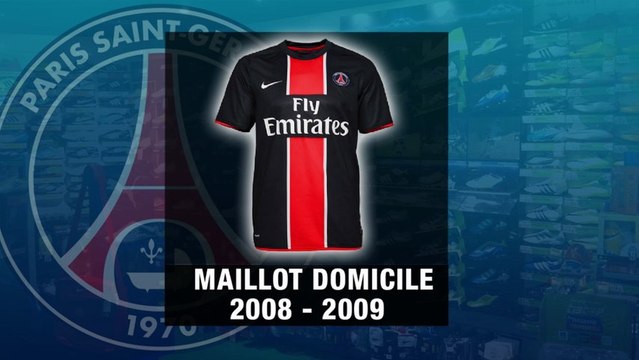 Les 10 derniers maillots domicile du PSG !