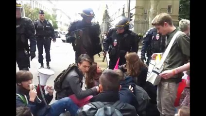 Lyon : manifestation d'opposants au mariage pour tous
