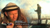 Volga Deltası'nda balık avlama