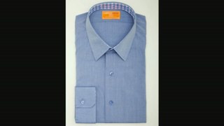 Lorenzo Uomo Solid Button Down, Blue Euro Fit Review