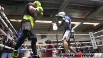 Canelo sparring session