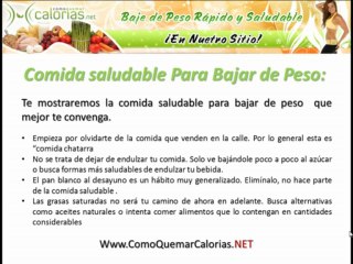 Comida Saludable Para Bajar de Peso