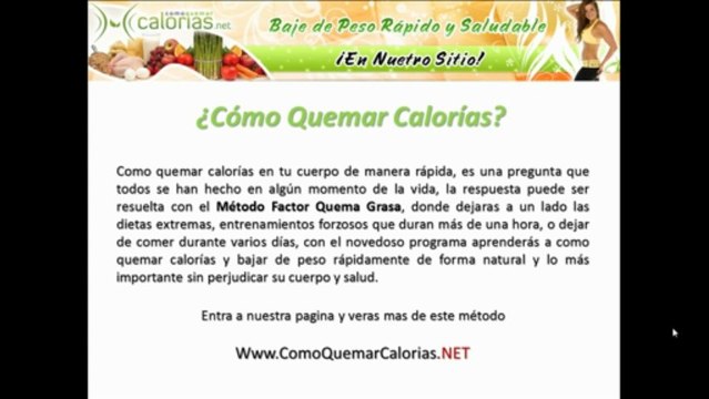 Como Quemar Calorias