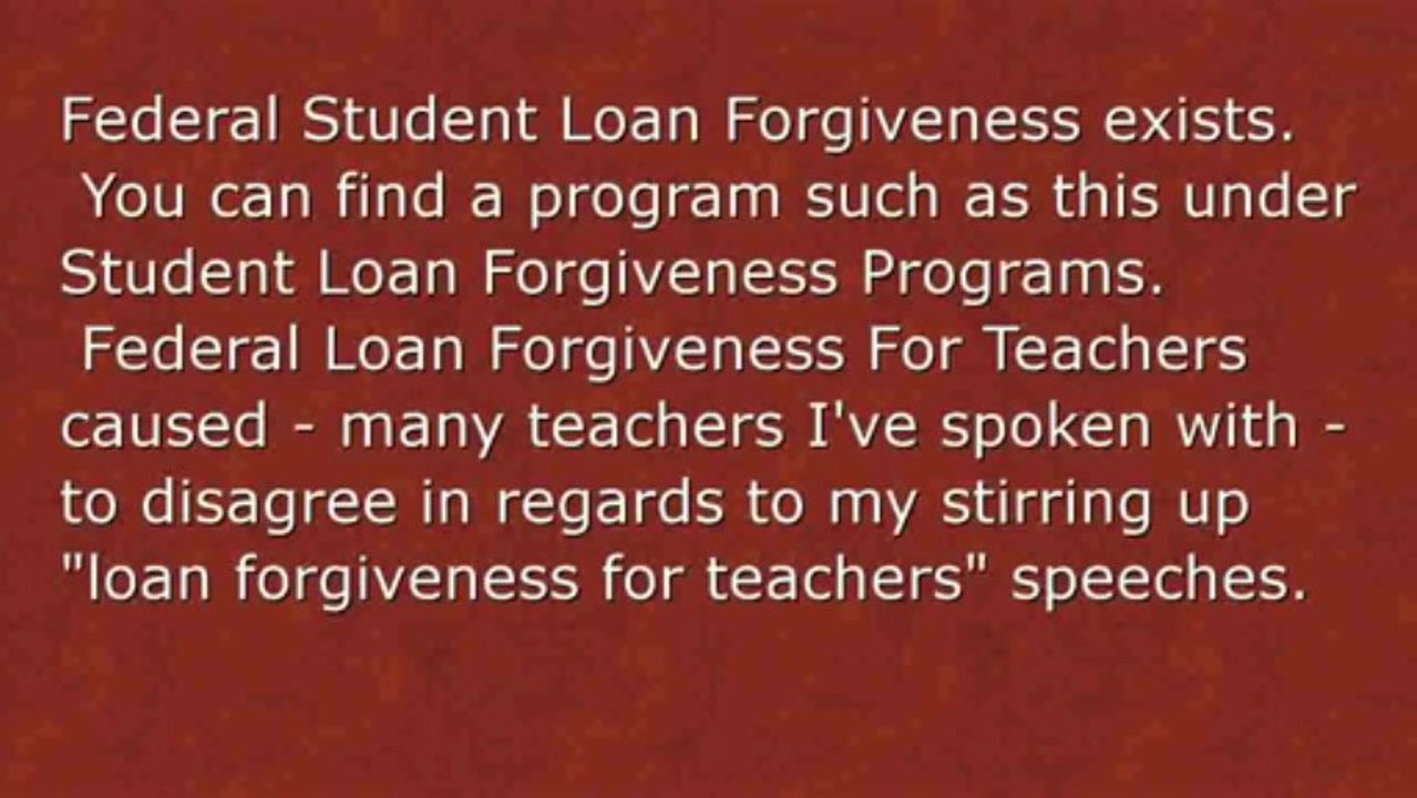Forgivable Loan Programs