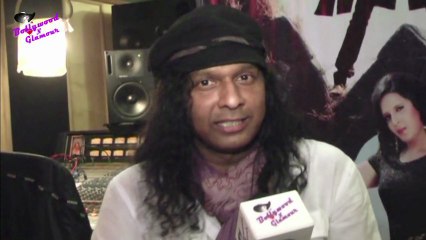 Vinod Rathod at song recording for the film 'Give and Take'