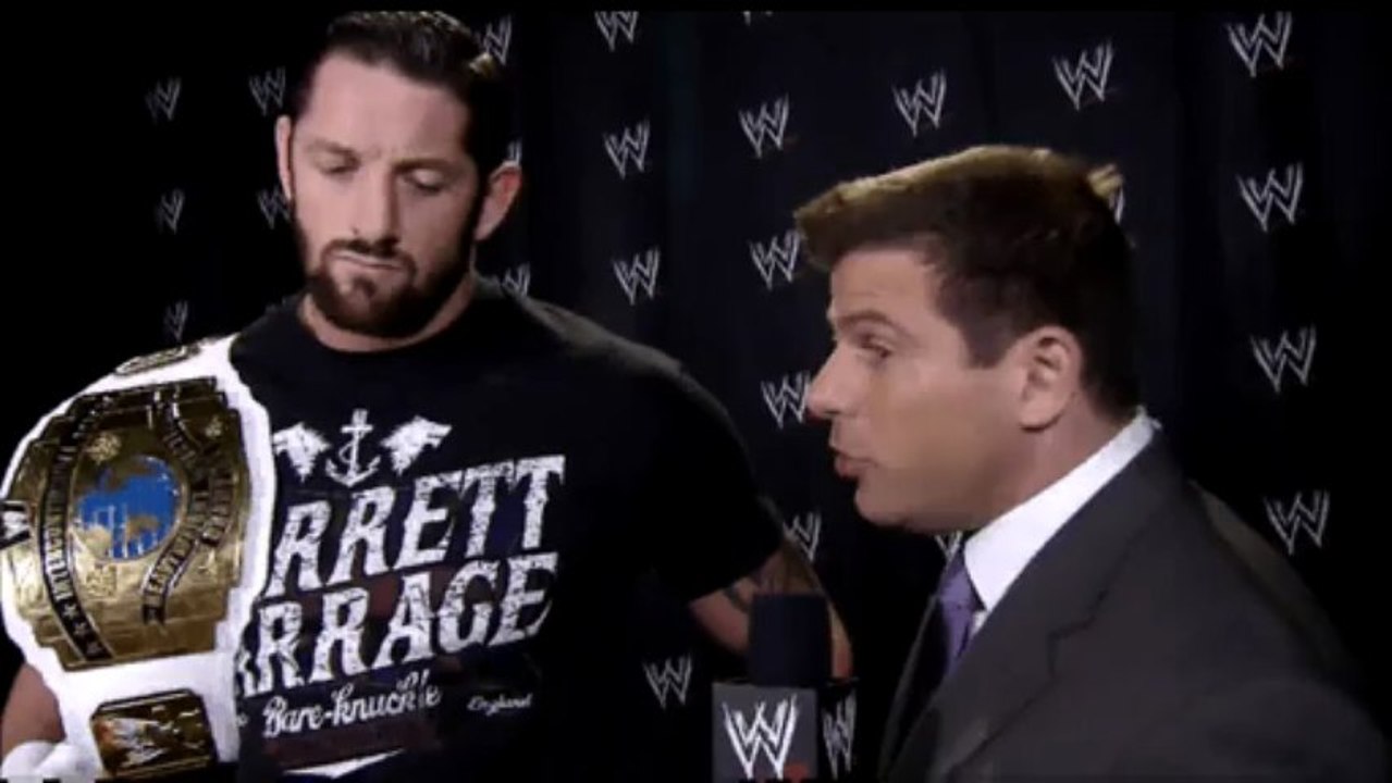 Wade Barrett Backstage - Raw May 13 2013