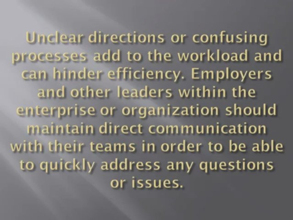 Decreasing Workplace Stress for Increased Efficiency