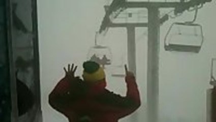 Stuck On A Chairlift In 110 Mph Winds