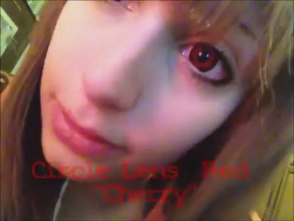 SOLUTION-LENS.COM REVIEW VASSEN CHERRY RED CIRCLE LENS REVIEW FOR CONTACT LENS ONLINE STORE