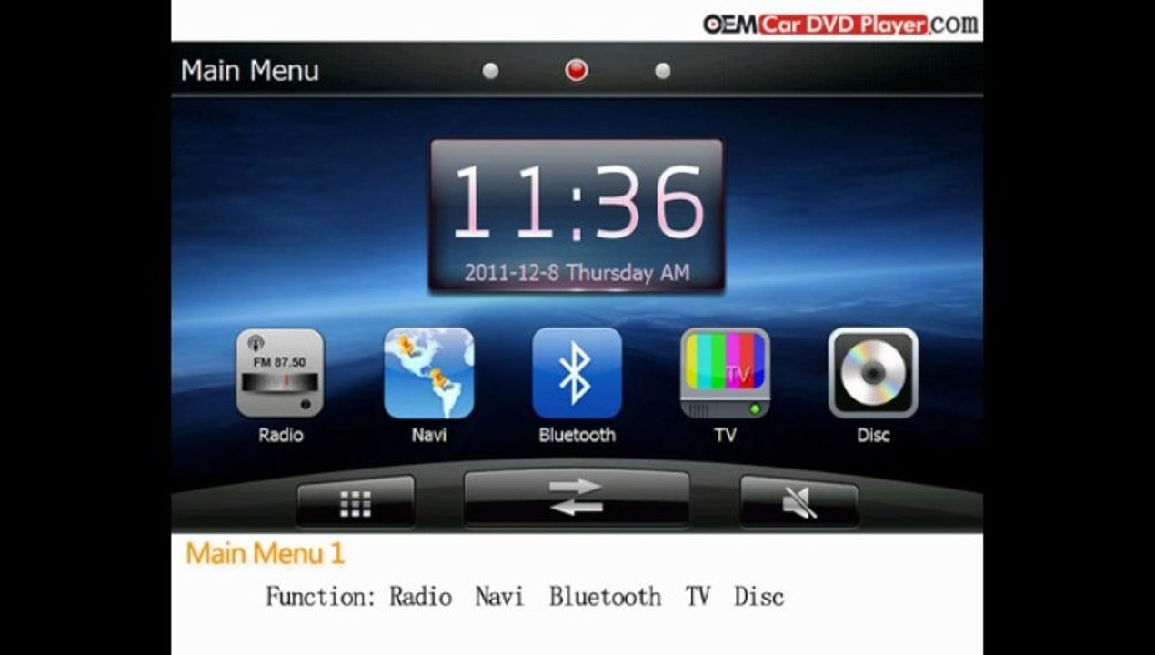 Dodge Nitro GPS Navigation Stereo Head Unit