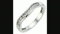 9ct White Gold Quarter Carat Diamond Wedding Ring Review