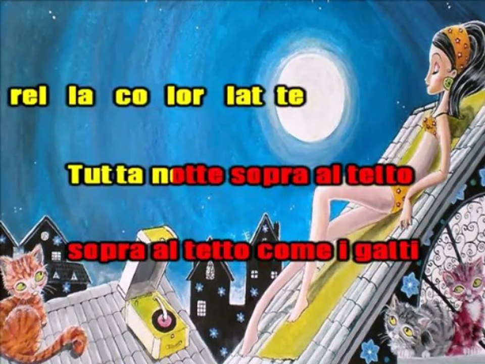 MINA - Tintarella di luna - Karaoke