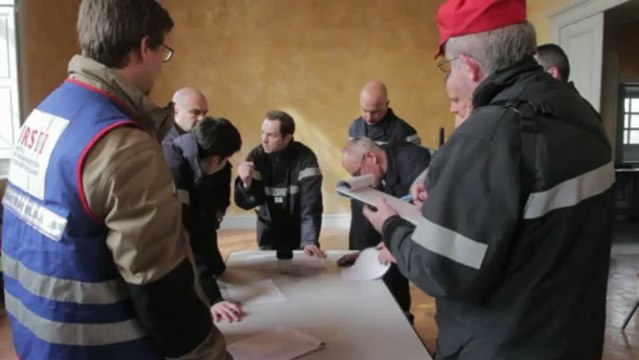 Les sapeurs-pompiers participent à une simulation d'accident nucléaire dans l'Aube