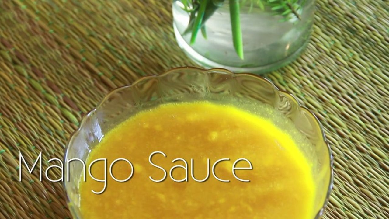 Mango Sauce - Ice Cream Topping Recipe by Annuradha Toshniwal - Vegetarian [HD]