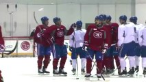 Canadiens practise before facing the Ottawa Senators
