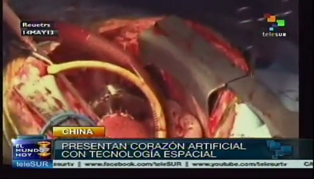 Científicos chinos presentan corazón artificial