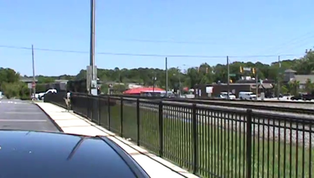 Norfolk Southern grain train northwest through Austell Ga.