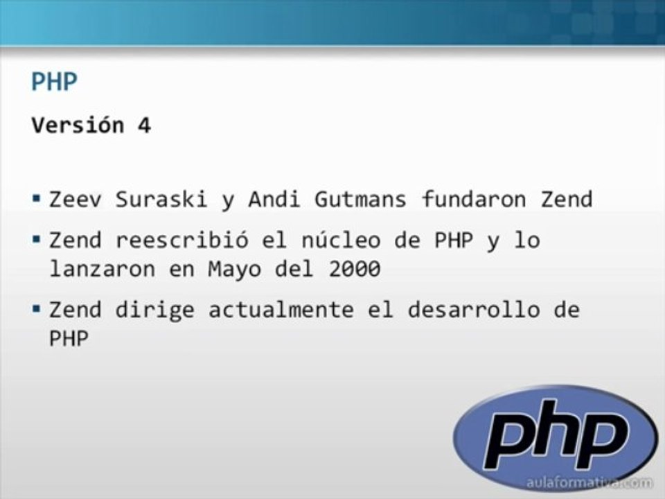 Historia de PHP