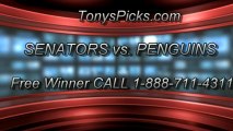 Pittsburgh Penguins versus Ottawa Senators Pick Prediction NHL Playoff Game 1 Odds Preview 5-14-2013