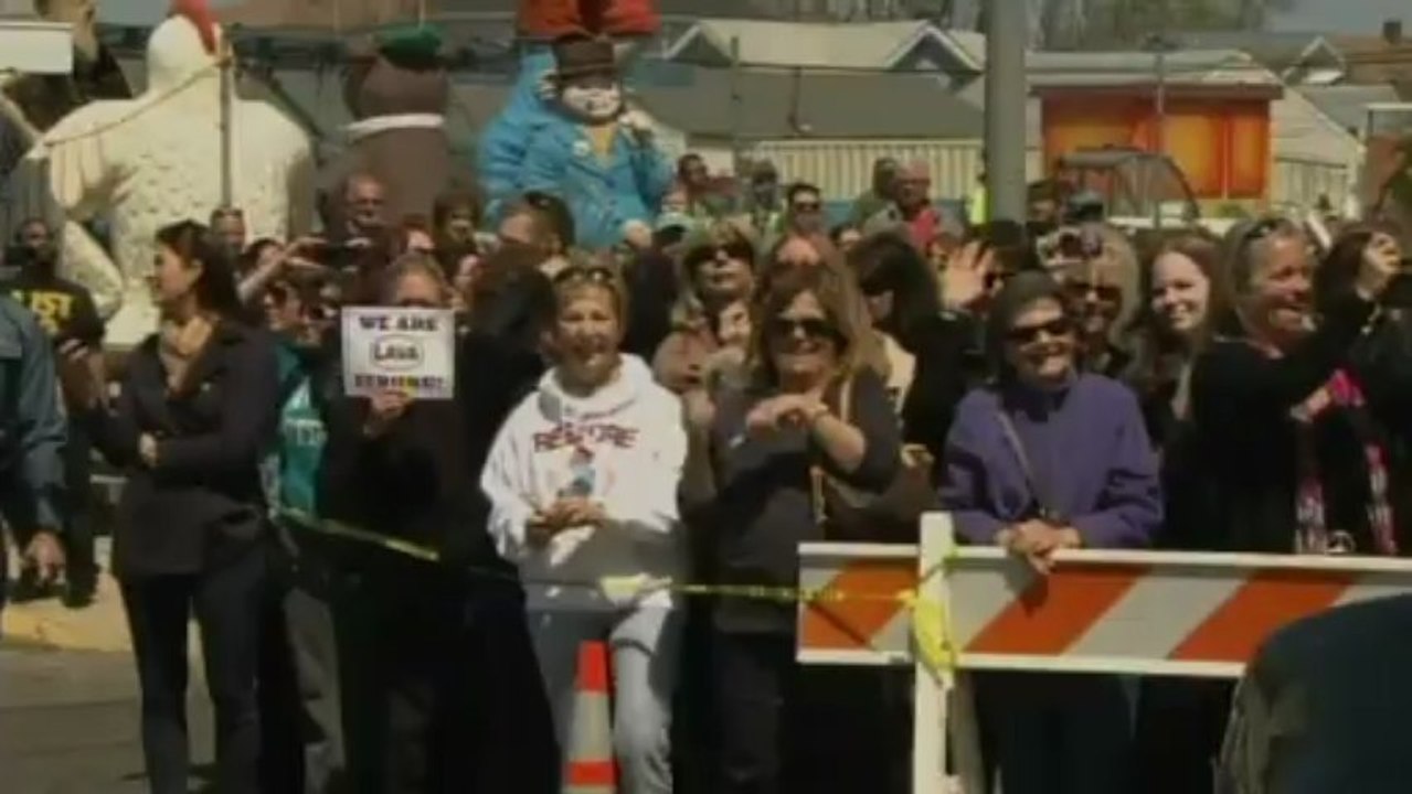 Prince Harry tours Sandy disaster sites