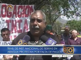 Trabajadores protestan en el estado Aragua