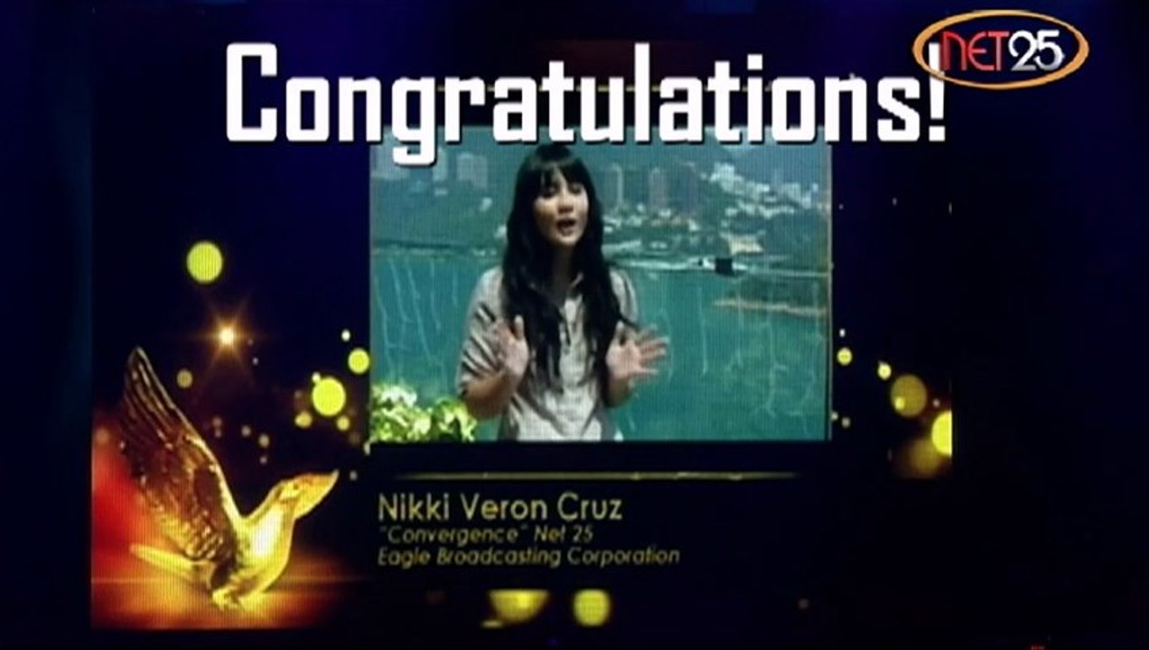 Nikki Veron Cruz was nominated for KBP 2013 Best TV Magazine Program Host