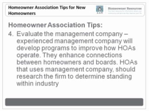 Homeowner Association Tips for New Homeowners
