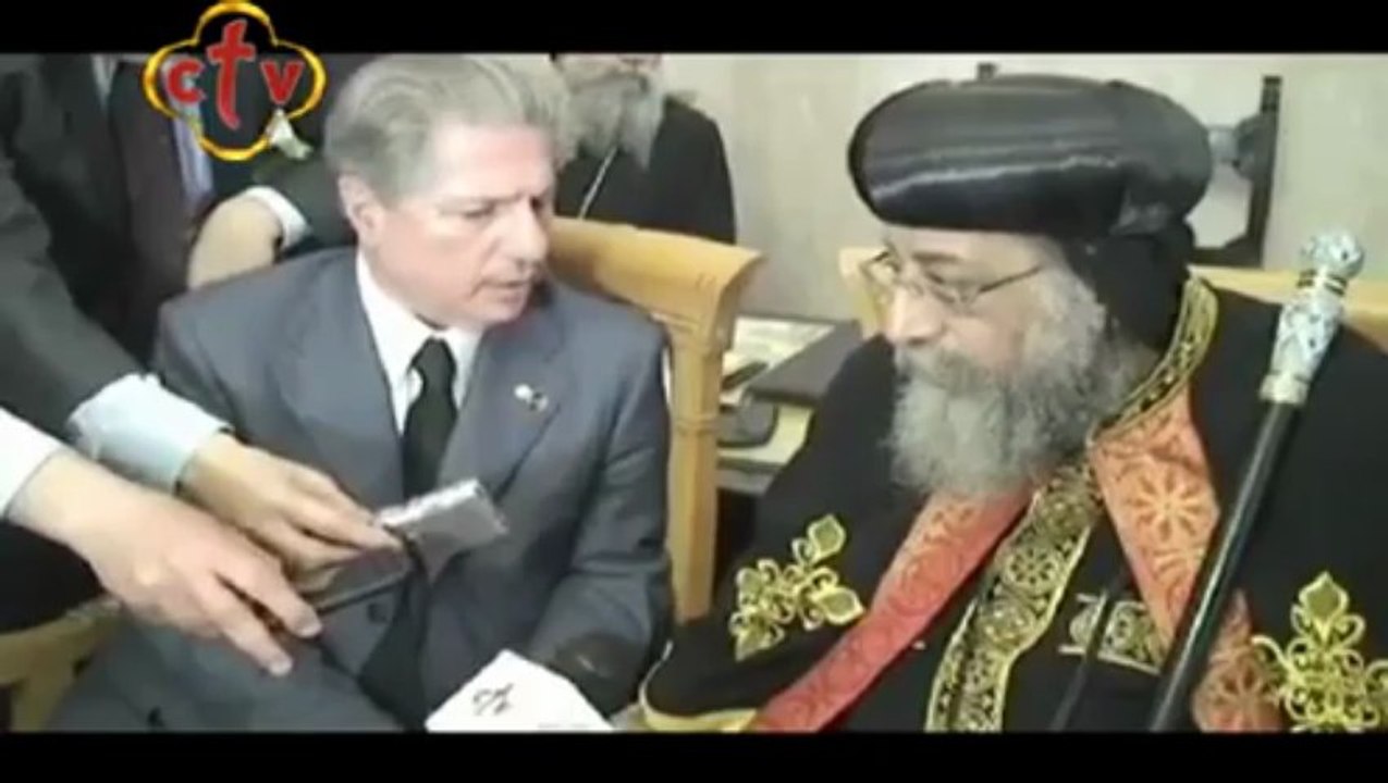 Visite du Pape Tawadros II au Vatican : Rencontre avec M. Amine GEMAYEL, ancien Président de la république du Liban