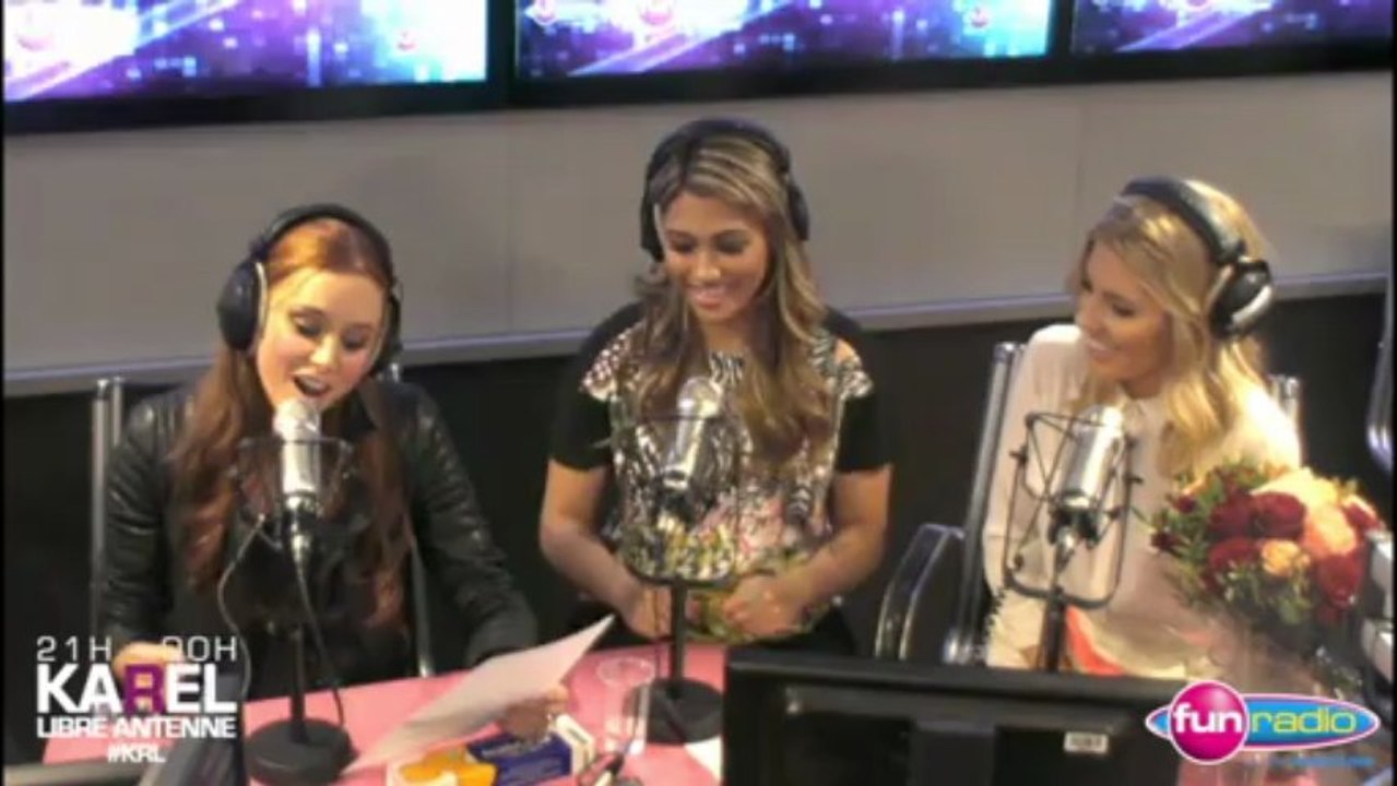 The Saturdays chantent dans la libre antenne de Karel