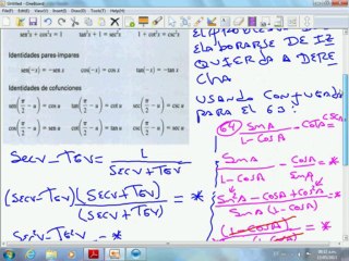 Como se resuelve una identidad trigonometrica
