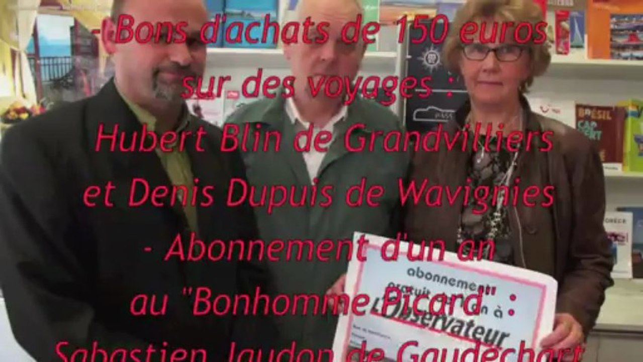Gagnants du concours Univairmer / Le Bonhomme Picard