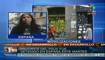 Militante del PSUV es detenido en España