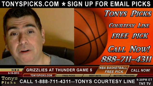 NBA Playoff Odds Game 5 Oklahoma City Thunder vs. Memphis Grizzlies Pick Prediction Preview 5-15-2013