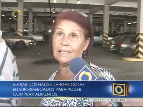 Largas colas se observan en supermercados de Maracaibo para comprar alimentos