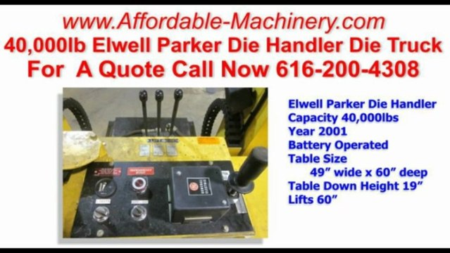 Die Trucks and Die Handlers for sale Used Affordable Machinery 616-200-4308