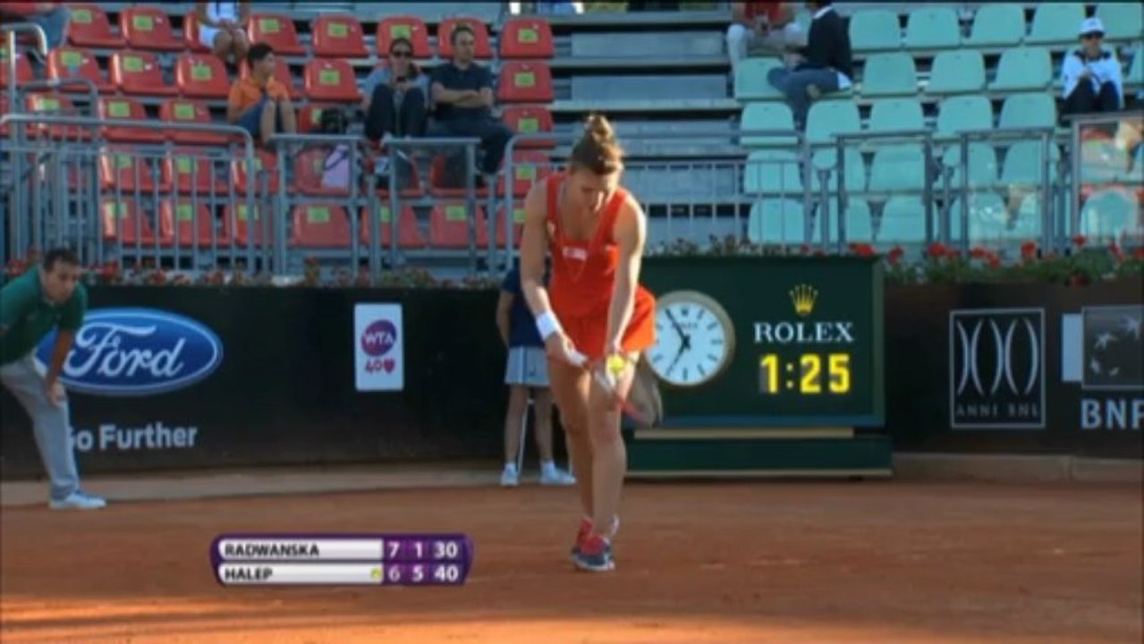 Rom: Halep feiert Überraschungssieg, Radwanska scheidet aus